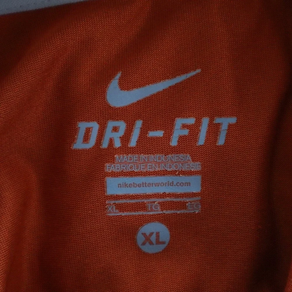 Texas Longhorns Polo Shirt Mens‎ XL Nike Dri-Fit Performance Golf Short Sleeve